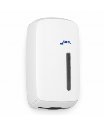 Dispenser Hârtie Igienică Pliată Jofel TIMELESS alb – Igienă și Funcționalitate în Design Minimalist