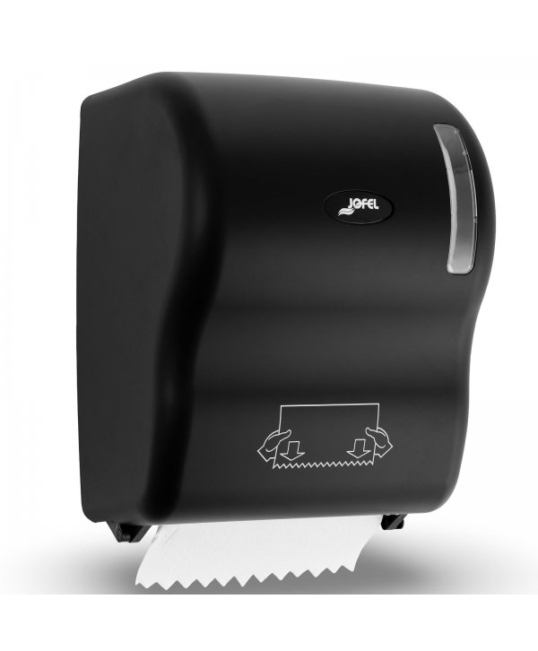 Dispenser Prosop Hartie Rola Autocut Jofel AZUR, Reducere Consum de Hartie, Calitate Superioara, Negru Mat Dispenser Prosop Hartie Rola Autocut Jofel AZUR, Reducere Consum de Hartie, Calitate Superioara, Negru Mat
