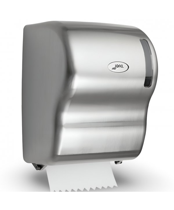 Dispenser Autocut Prosop Hartie Rola din Inox Lucios Premium - Jofel FUTURA - Igiena si Sustenabilitate