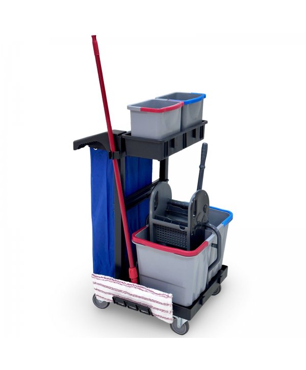 Cărucior Curățenie ArliPlus® M381 – Compact, Versatil și Extins pentru Echipare Completă Cărucior Curățenie ArliPlus® M381 – Compact, Versatil și Extins pentru Echipare Completă
