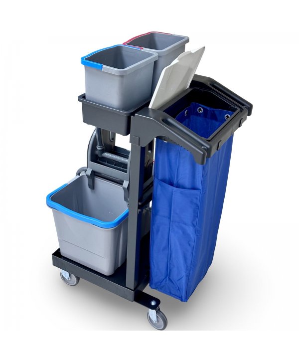 Cărucior Curățenie ArliPlus® M381 – Compact, Versatil și Extins pentru Echipare Completă Cărucior Curățenie ArliPlus® M381 – Compact, Versatil și Extins pentru Echipare Completă