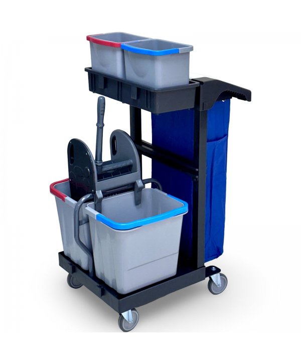 Cărucior Curățenie ArliPlus® M381 – Compact, Versatil și Extins pentru Echipare Completă Cărucior Curățenie ArliPlus® M381 – Compact, Versatil și Extins pentru Echipare Completă
