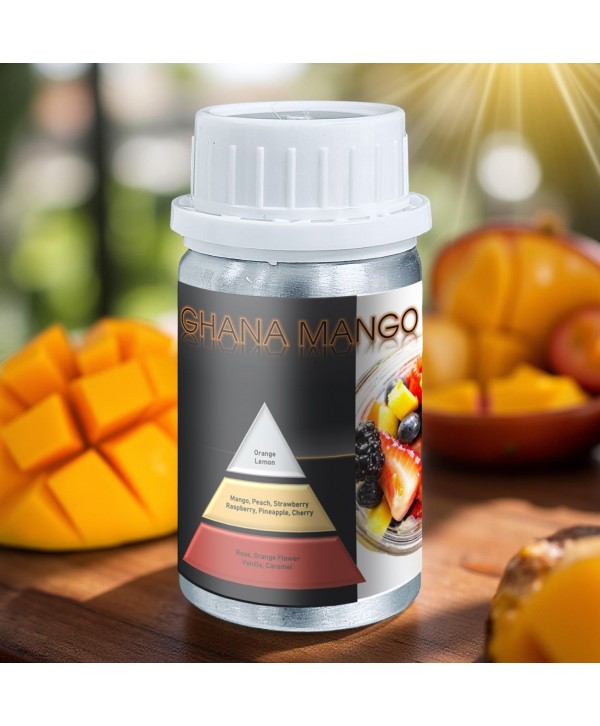 Ghana Mango – Ulei Esențial Odorizant de Cameră Premium, 50 ml | Aromă Tropicală, Dulce și Exotică Ghana Mango – Ulei Esențial Odorizant de Cameră Premium, 50 ml | Aromă Tropicală, Dulce și Exotică