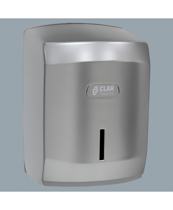 Dispenser de Prosop Hartie Rola  Finisaj Premium Clar Systems I-Nova Argintiu Metalizat