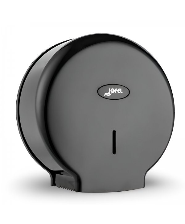 Dispenser de Hârtie Igienică Jofel SMART Negru pentru Role Jumbo – Design Modern și Funcționalitate pentru Spații Comerciale Dispenser de Hârtie Igienică Jofel SMART Negru pentru Role Jumbo – Design Modern și Funcționalitate pentru Spații Comerciale