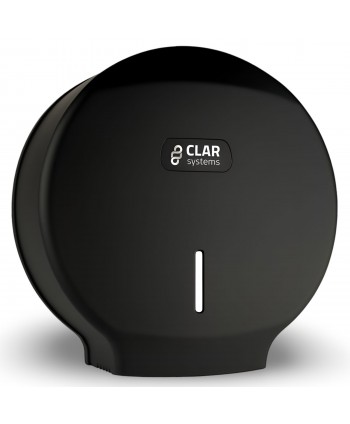 Dispenser de Hârtie Igienică CLAR Systems I-NOVA în Negru Mat Cauciucat – Funcționalitate și Eleganță în Design Modern