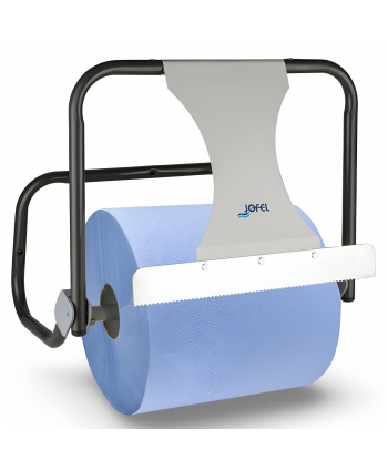 Dispenser industrial din otel cu fixare pe perete pentru role de hârtie mari Jofel – Rezistență maximă și utilizare profesională