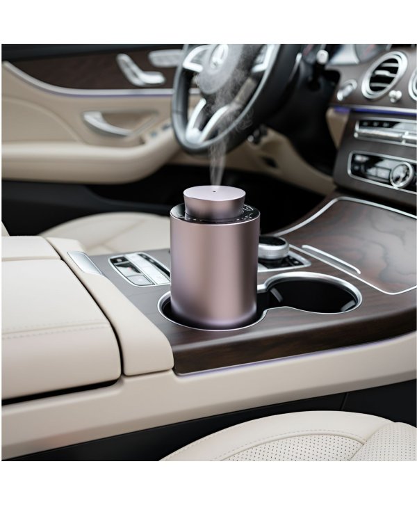 Difuzor Rose Gold pentru esențe odorizante prin nebulizare – Soluția ideală pentru auto 🚗 și birou 🏢