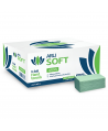 Prosoape de hartie pt maini ArliSoft®, 1 strat, hartie reciclata verde, 4000 buc, 20 pach x 200 servetele, 21 x 25 cm