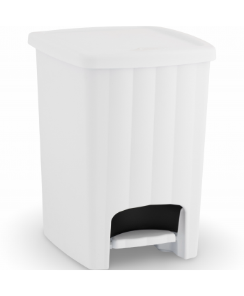 Coș de Gunoi 20L cu Pedală și Capac 🇮🇹 White – Design Compact și Igienă Fără Compromisuri