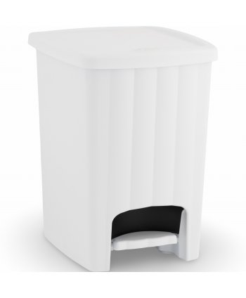 Coș de Gunoi 20L cu Pedală și Capac 🇮🇹 White – Design Compact și Igienă Fără Compromisuri