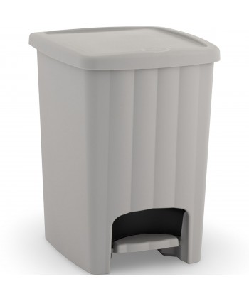Coș de Gunoi 20L cu Pedală și Capac 🇮🇹 Grey Stone – Design Compact și Igienă Fără Compromisuri