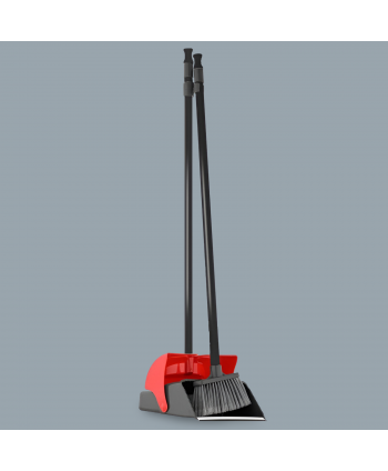 Set matura si faras profesional cu coada inalta reglabila pe inaltime, capac rabatabil, lamela cauciuc, rosu, cf cod culori UE