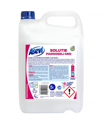  Detergenti profesionali - Asevi Profesional Pardoseli Mio 5L – Detergent Concentrat cu Parfum Floral Intens - arli.ro