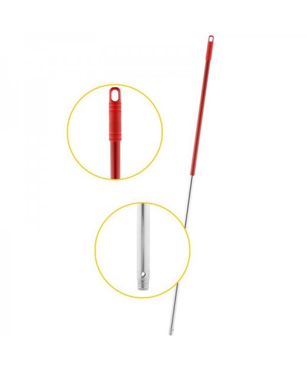 Set Profesional Curățenie ArliPlus® Roșu 🇪🇸 – Găleată cu Dublu Compartiment + Mop Microfibră + Mâner Aluminiu