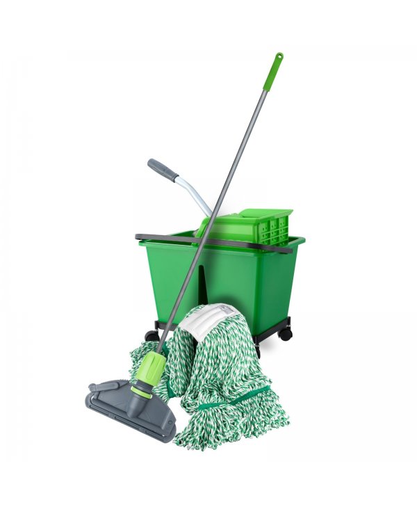 Set Curățenie Profesională ArliPlus® Verde cu Mop cu Fire Lungi Set Curățenie Profesională ArliPlus® Verde cu Mop cu Fire Lungi