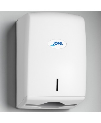 Dispenser Prosoape de Maini Pliate Jofel SMART Alb – Soluția Compactă și Economică pentru Distribuirea Servetelelor