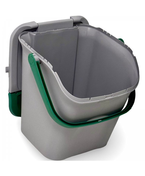 Coș de Gunoi Stivuibil 28 L pentru Colectare Selectivă – Verde Coș de Gunoi Stivuibil 28 L pentru Colectare Selectivă – Verde