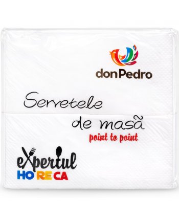 Șervețele de Masă Don Pedro – 100 bucati| 33×33 cm | 2 Straturi | Expertul HoReCa
