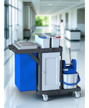 Cărucior de Curățenie Profesional ArliPlus® M58  Separare reală a zonelor. Igienă controlată. Eficiență maximă.
