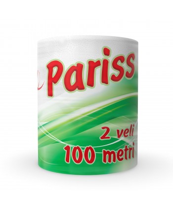 Prosop de Hârtie pentru Bucătărie PARISS – Monorolă 2 Straturi | 100% Celuloză | 100 m