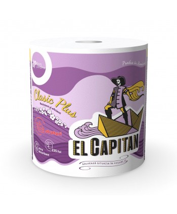 Prosop de Hârtie Bucătărie EL CAPITAN – Monorolă  3 Straturi | 100% Celuloză | 235 Foi