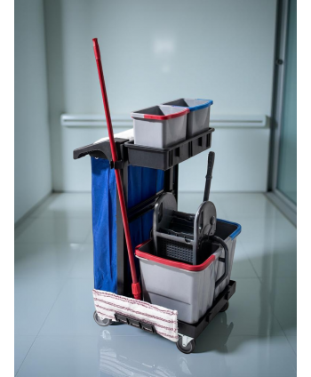  Produse de curatenie profesionale - Cărucior Curățenie ArliPlus® M381 – Compact, Versatil și Extins pentru Echipare Completă - arli.ro