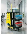 Cărucior Profesional de Curățenie ArliPlus® M707 – Echipare Superioară cu 6 Găleți și Capacitate Extinsă