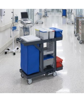 Cărucior de Curățenie ArliPlus® M64 – Soluție Profesională pentru Organizare, Igienă și Eficiență în Spații Medicale