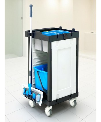 Cărucior de Curățenie Multifuncțional ArliPlus® M23 – Eficiență și Mobilitate în Spații Reduse