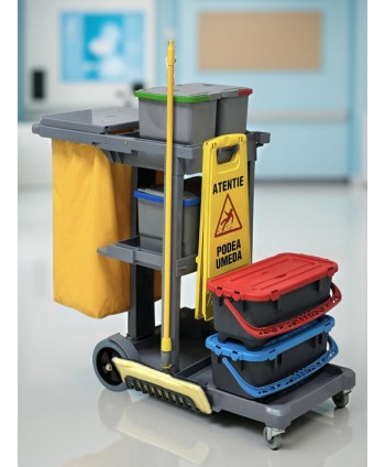  Produse de curatenie profesionale - Cărucior de curățenie profesional ArliPlus® M500 – soluția ideală pentru igienizare avansată în spatii mari - arli.ro