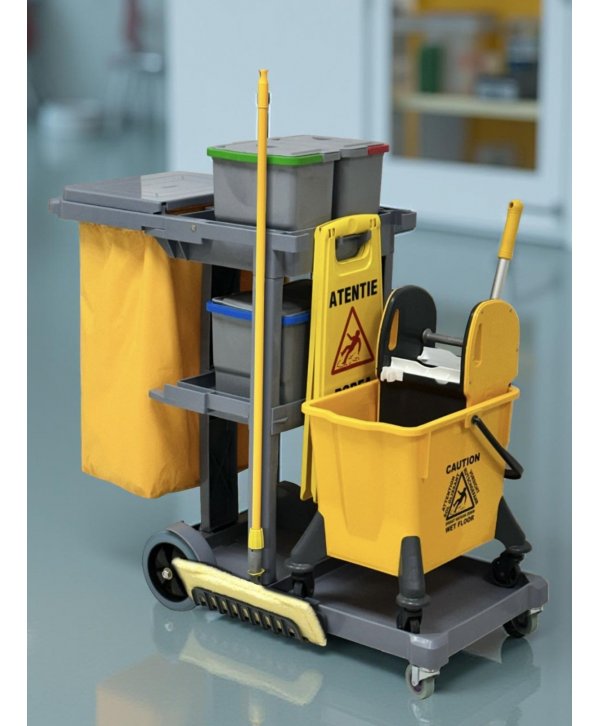 Carucior de curatenie profesional cu sistem de spalare ArliPlus M550 Carucior de curatenie profesional cu sistem de spalare ArliPlus M550