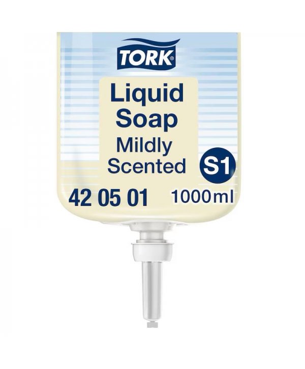 Săpun Lichid Tork S1 cu Parfum Delicat – Rezervă 1000 ml, Cod 420501