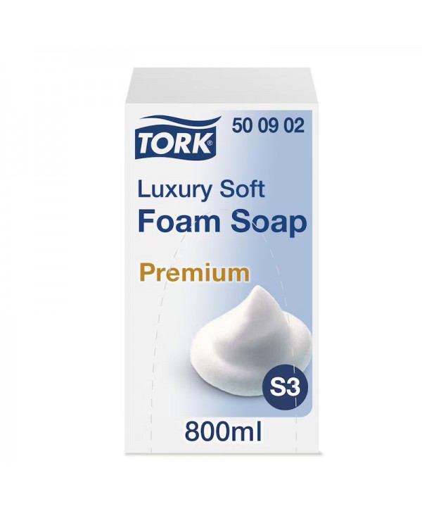 Săpun Spumă Luxury Tork S3 Premium – Rezervă 800 ml, Cod 500902 Săpun Spumă Luxury Tork S3 Premium – Rezervă 800 ml, Cod 500902