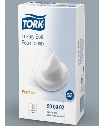  Acasa - Săpun Spumă Luxury Tork S3 Premium – Rezervă 800 ml, Cod 500902 - arli.ro
