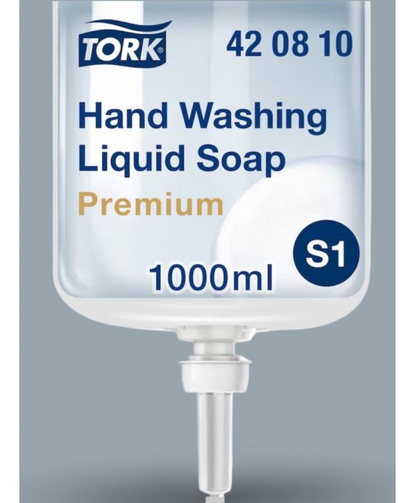 Săpun Lichid pentru Spălarea Mâinilor Tork Premium S1 – Rezervă 1000 ml, Cod 420810 Săpun Lichid pentru Spălarea Mâinilor Tork Premium S1 – Rezervă 1000 ml, Cod 420810