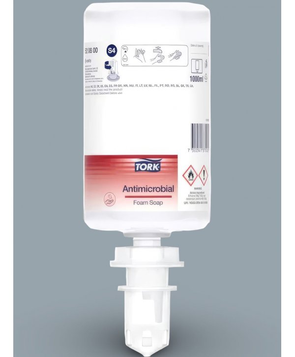 Săpun Spumă Antimicrobian Tork S4 – Rezervă 1000 ml, Cod 520800