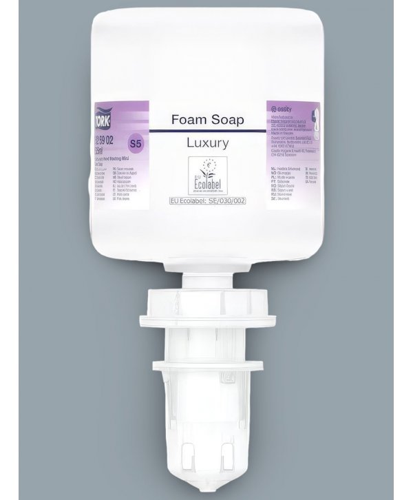 Săpun spumă pentru maini Tork Luxury S5 – Rezervă 525 ml, Cod 525902 Săpun spumă pentru maini Tork Luxury S5 – Rezervă 525 ml, Cod 525902