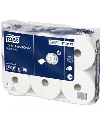 Hârtie Igienică Tork SmartOne® T8 Advanced 2 straturi, 207 m, 1150 porții, 6 role/box