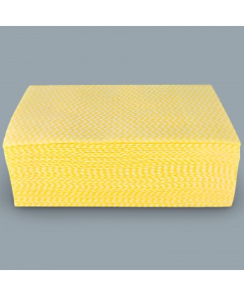  Lavete microfibra profesionale - Set 50 de Lavete SPUNLACE PERFORATED 🟡 - Soluția Ideală pentru Băi, Vestiare și Zone de Spălare - arli.ro