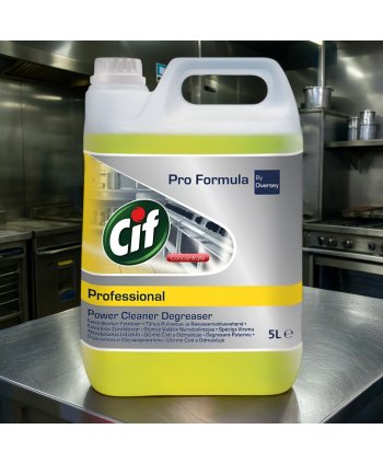Cif Professional Degresant Puternic 5L – Soluția Eficientă pentru Îndepărtarea Grăsimilor și Murdăriei Persistente