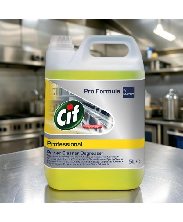 Cif Professional Degresant Puternic 5L – Soluția Eficientă pentru Îndepărtarea Grăsimilor și Murdăriei Persistente