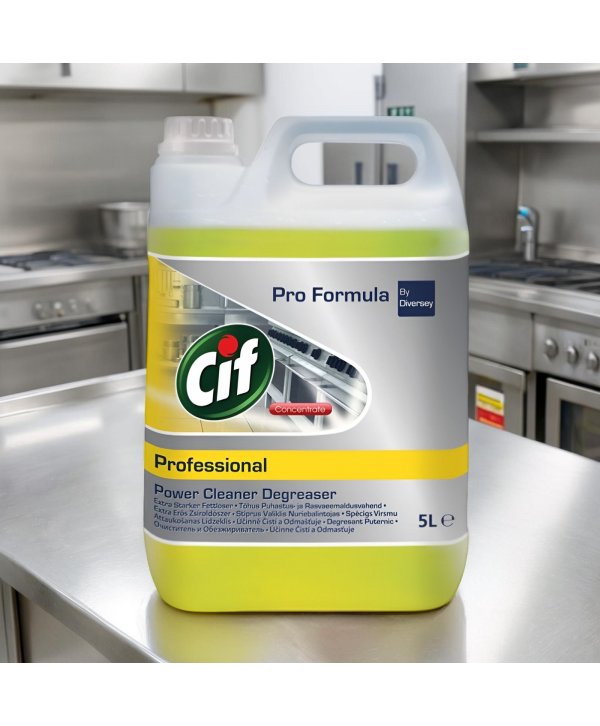 Cif Professional Degresant Puternic 5L – Soluția Eficientă pentru Îndepărtarea Grăsimilor și Murdăriei Persistente