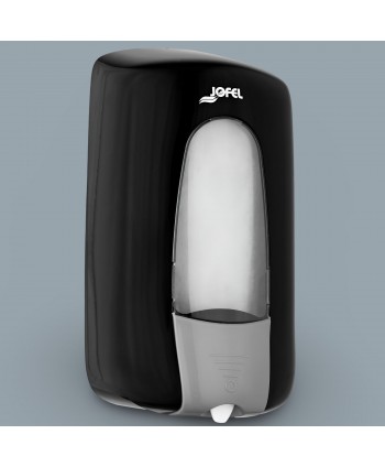  Dispenser / dozator sapun lichid - Dozator de sapun Jofel AITANA cu reumplere cu rezerva in sistem MIX 1000 ml, fabricat in Spania, negru - arli.ro