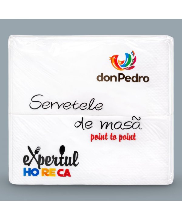 Șervețele de Masă Don Pedro – 100 bucati| 33×33 cm | 2 Straturi | Expertul HoReCa