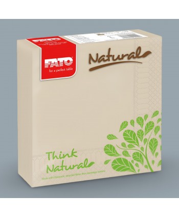  Consumabile hartie - Șervețele de masă Think Natural  🌱 33x33 cm, 50 buc  – Sustenabilitate și Eleganță Eco-Friendly - arli.ro
