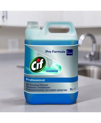  Detergenti profesionali - Cif Professional Brilliance Ocean 5L – Detergent Universal fără Clătire pentru Curățenie Impecabilă - arli.ro