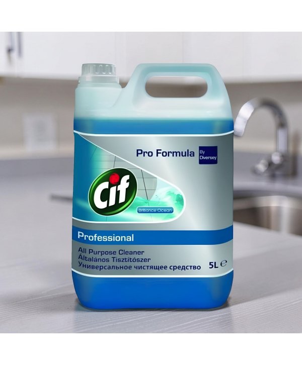 Cif Professional Brilliance Ocean 5L – Detergent Universal fără Clătire pentru Curățenie Impecabilă Detergenti profesionali - Cif Professional Brilliance Ocean 5L – Detergent Universal fără Clătire pentru Curățenie Impecabilă - arli.ro