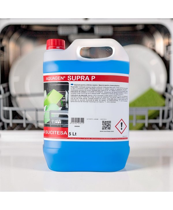 Aquagen Supra P - Detergent Profesional de Ultimă Generație pentru Spălarea Manuală sau Automată a Vaselor din Plastic Aquagen Supra P - Detergent Profesional de Ultimă Generație pentru Spălarea Manuală sau Automată a Vaselor din Plastic