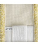 Mopuri profesionale - Mop profesional plat galben 50 cm din microfibră, cu urechi și buzunare, pentru lavoare - arli.ro
